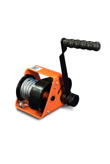 Лебедка ручная барабанная с тросом 500кг 25м со съемной ручкой TOR GR — фото 1